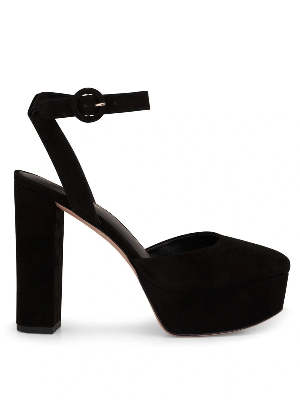 Veronica Beard Magda Heels Black Size 8 Platform Suede High Heel Ankle Strap